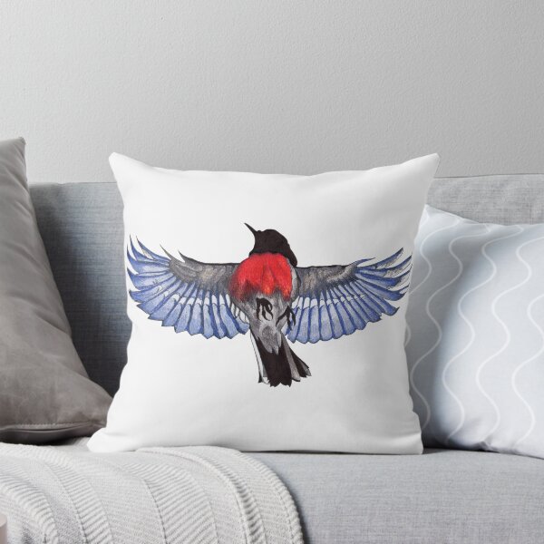 Item preview, Mr Scarlet Robin in flight designed and sold by DingbatDesigns.