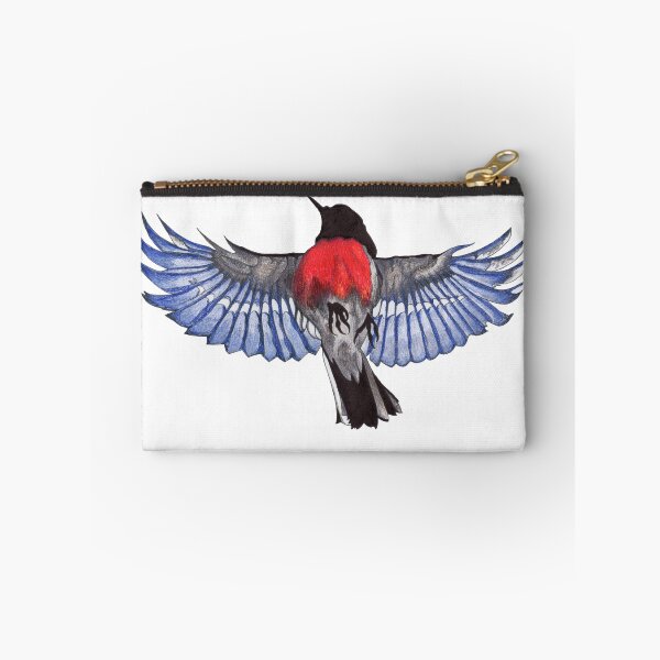 Aperçu de l'œuvre M. Scarlet Robin en vol créée et vendue par DingbatDesigns.