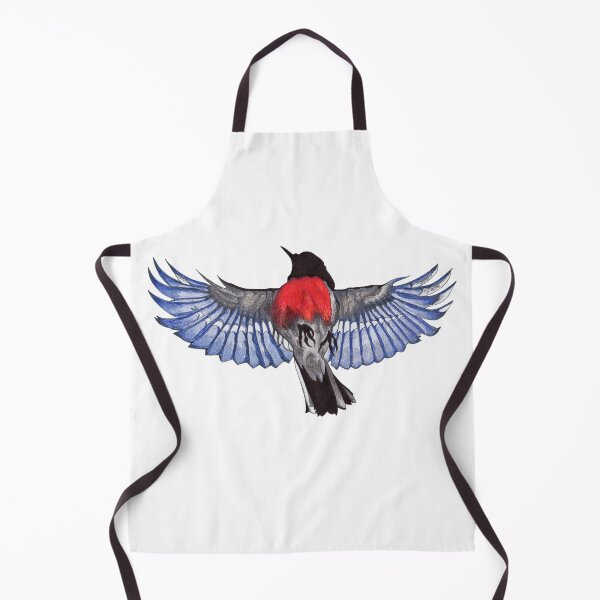 Artikelvorschau, Herr Scarlet Robin im Flug entworfen und verkauft von DingbatDesigns.