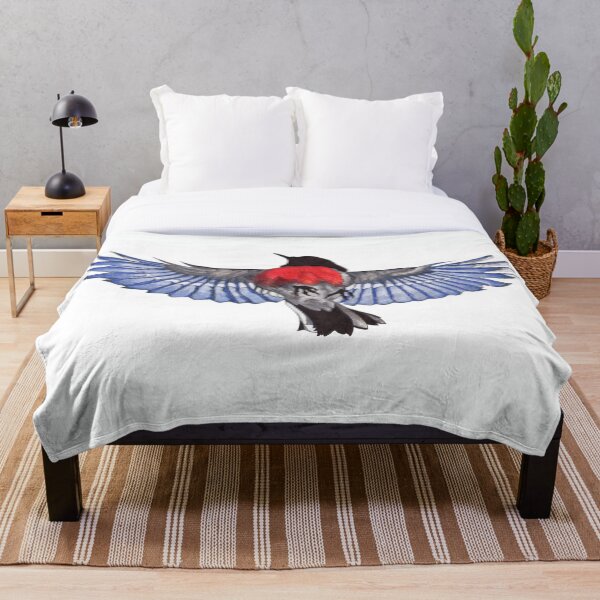 Item preview, Sr. Scarlet Robin en vuelo designed and sold by DingbatDesigns.