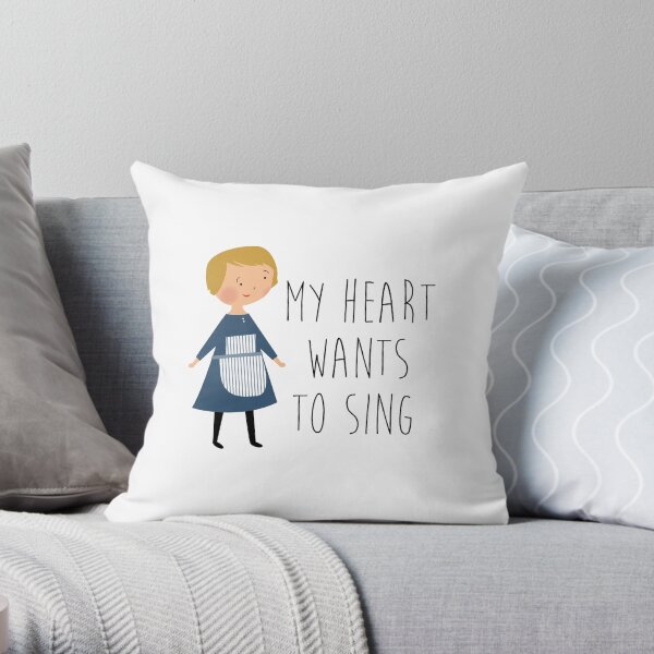 Sound of music maria Throw Pillow