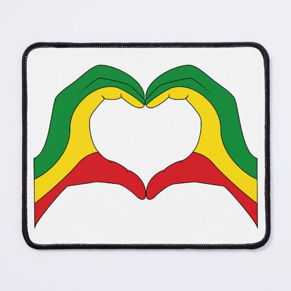 Item preview, Rasta Heart Hands Reggae Colors designed and sold by designandclouds.