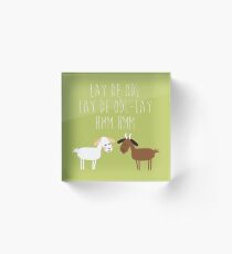 Sound of music goat herd Acrylic Block