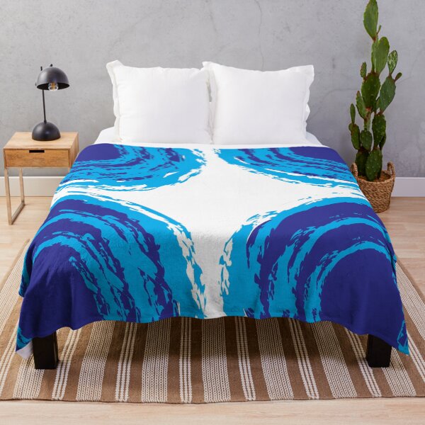 Item preview, Blue Paintbrush Abstract Art designed and sold by Nisha Prabhu.