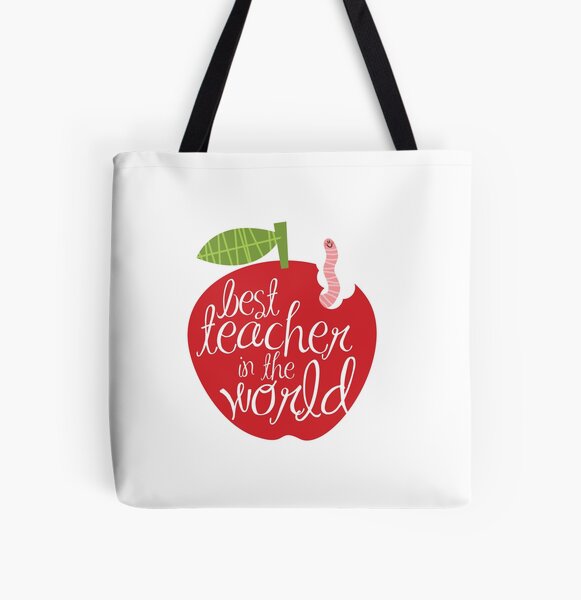 Best teacher in the world All Over Print Tote Bag