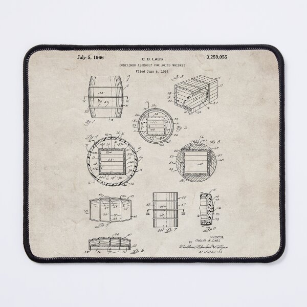 Item preview, Whisky Barrel Patent - Whisky Art - Antique designed and sold by patentpress.