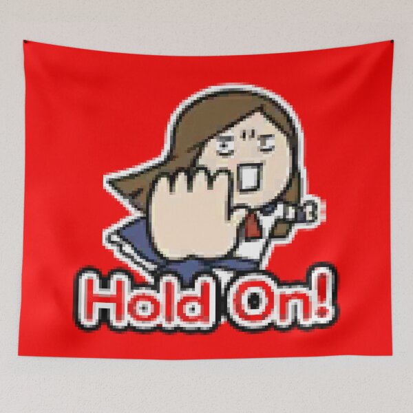Item preview, Grimoire of Souls chat stamp - Charlotte - Hold on! designed and sold by alurichter.
