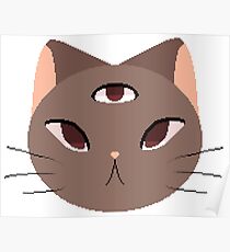 3 Augen Kitty Poster