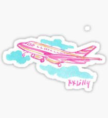 Lilly Plane Sticker