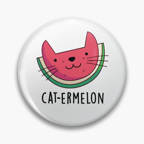 Item preview, Cat-ermelon Cute Cat Watermelon Pun designed and sold by punnybone.