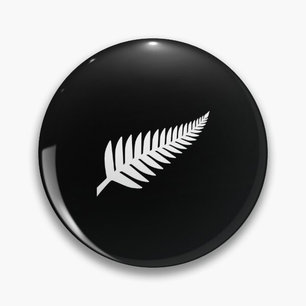 Item preview, Silver Fern On Black By Kyle Lockwood Sticker designed and sold by felyn3gloria.