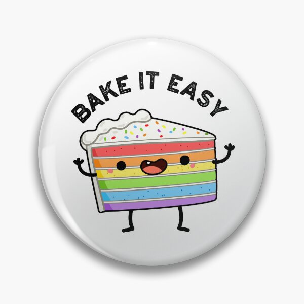 Item preview, Bake It Easy Cute Cake Puns designed and sold by punnybone.