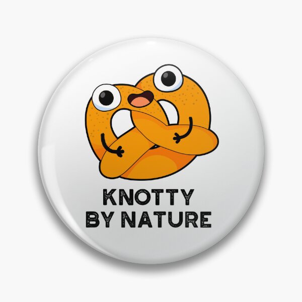Item preview, Knotty By Nature Cute Pretzel Puns designed and sold by punnybone.