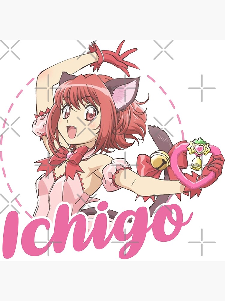 Mew Ichigo from the anime Tokyo Mew Mew New original artwork Art Board  Print for Sale by EryaMoon