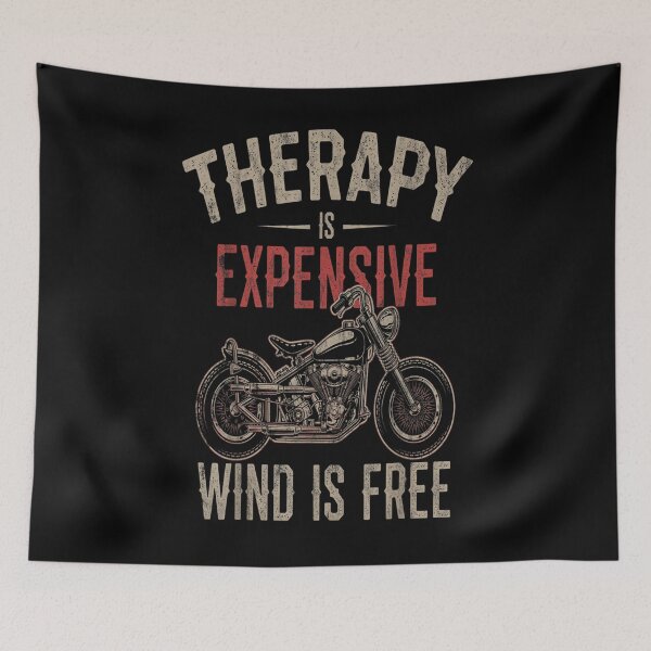 Item preview, Motorcycle Therapy Funny designed and sold by Sarena84.
