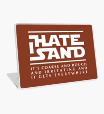 For sand haters (white) Laptop Skin