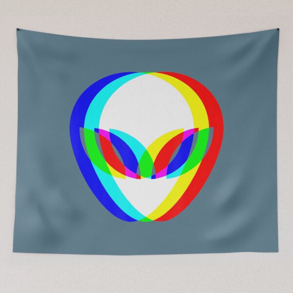Item preview, Alien Head Trippy Vaporwave Techno Rave Edm Music Festival designed and sold by ZinOin.