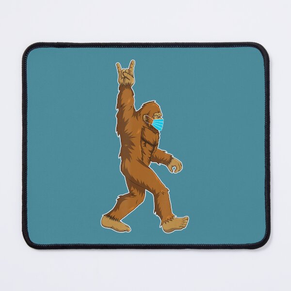 Item preview, Bigfoot Rock On Wearing Mask Ew People Social Distance designed and sold by ZinOin.