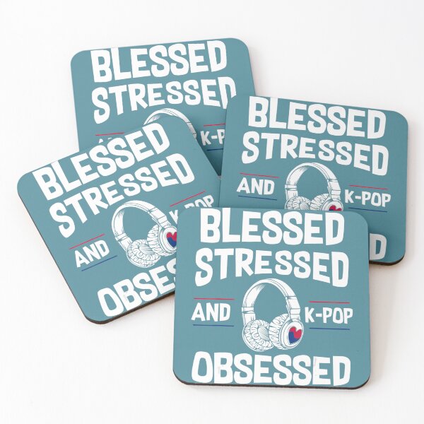 Item preview, Blessed Stressed And Kpop Obsessed Korea Lover Music Gayo designed and sold by ZinOin.