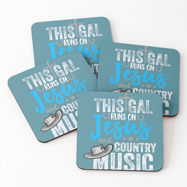 Item preview, This Gal Runs On Jesus And Country Music Christians designed and sold by ZinOin.