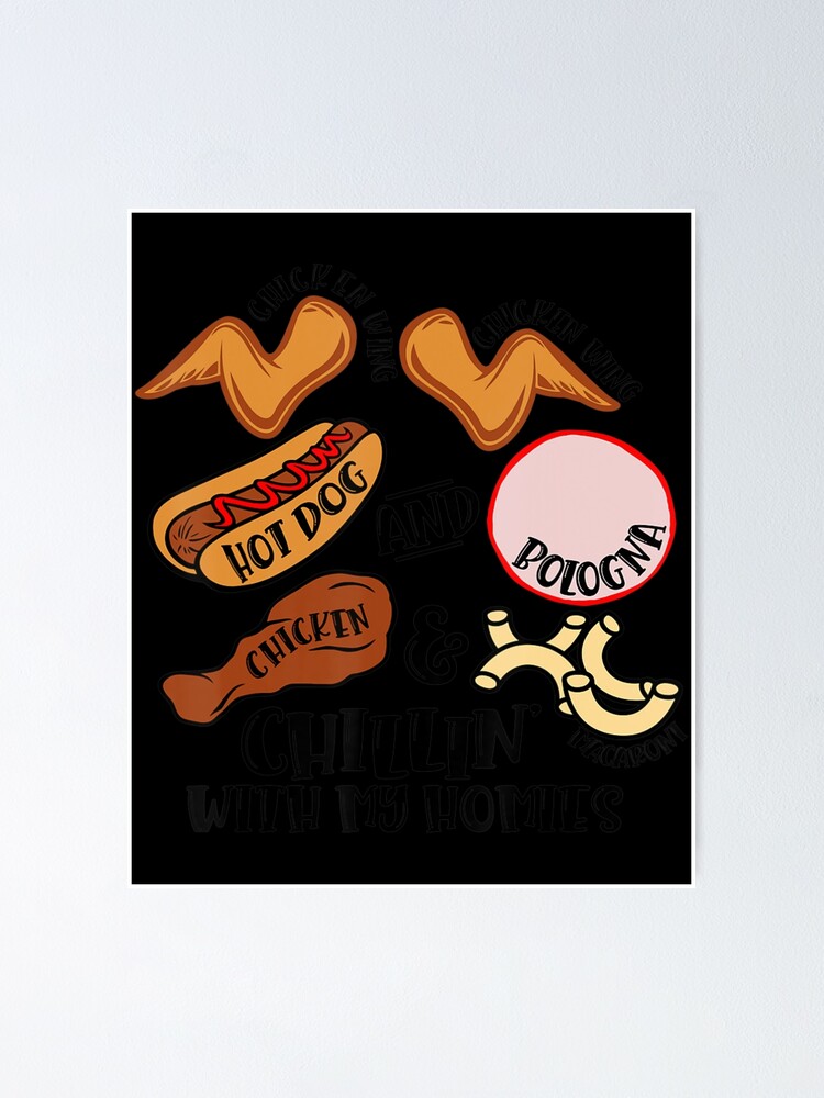 "Chicken Wing Chicken Wing Hot Dog & Bologna Viral Song Lyric" Poster