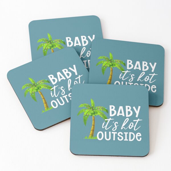 Item preview, Christmas Palm Tree Baby It's Hot Outside Xmas Song Lyrics designed and sold by ZinOin.