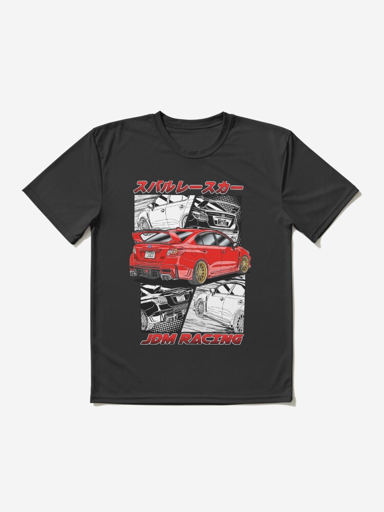 JDM Red Subie Impreza WRX STi  Active T-Shirt for Sale by Navin