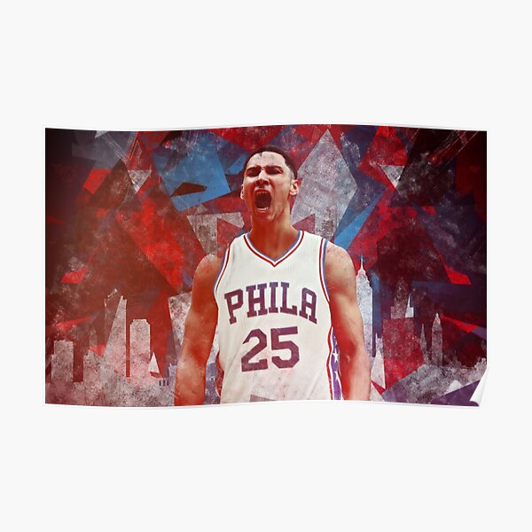 Men Ben Simmons #25 Gray Philadelphia 76ers Throwback Metal Works