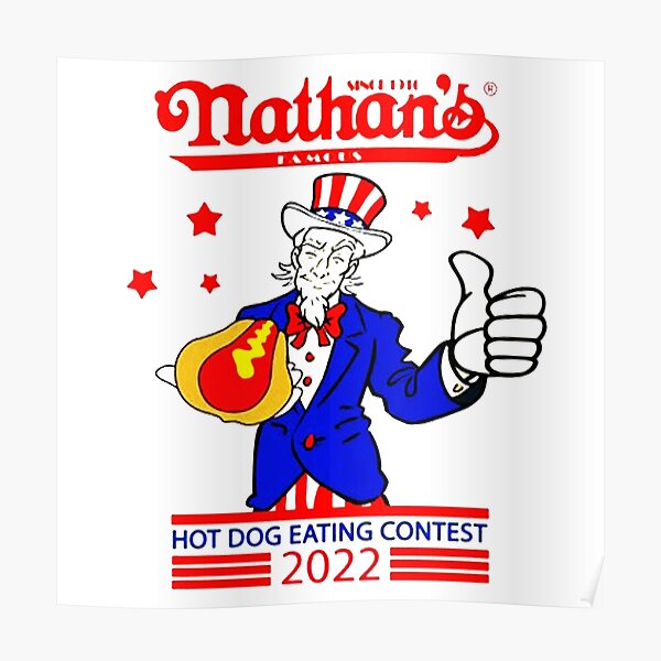 "Nathans Famous Hot Dog Eating Contest" Poster for Sale by astraleo