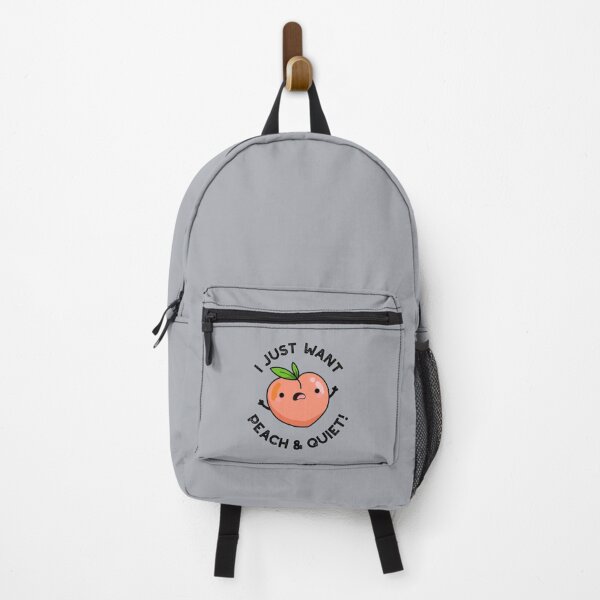 Item preview, I Just Want Peach And Quiet Cute Fruit Puns designed and sold by punnybone.