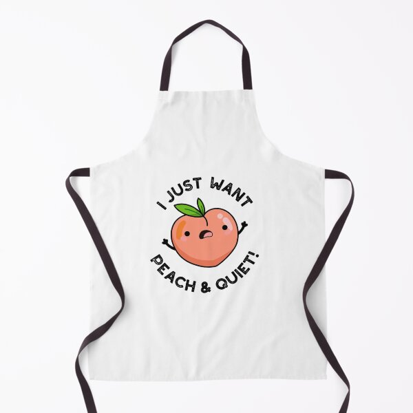 Item preview, I Just Want Peach And Quiet Cute Fruit Puns designed and sold by punnybone.