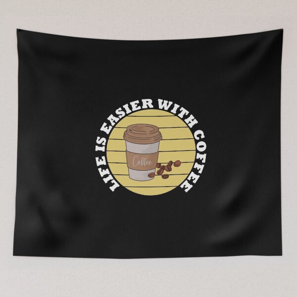 Item preview, Life is easier with coffee T-Shirt and other product. designed and sold by SunriseD.