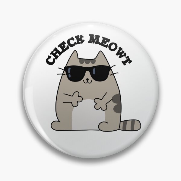 Item preview, Check Meowt Funny Cool Cat Puns  designed and sold by punnybone.