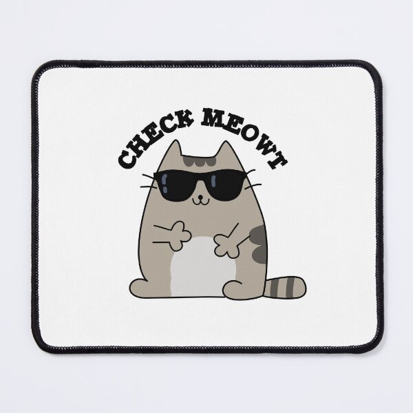 Item preview, Check Meowt Funny Cool Cat Puns designed and sold by punnybone.