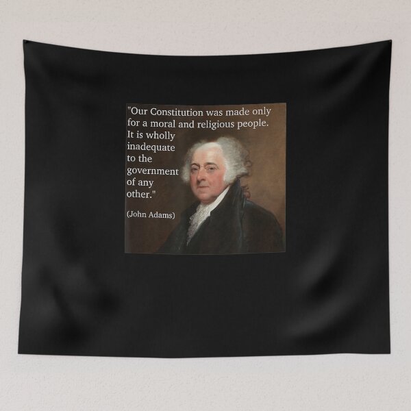 Item preview, John Adams TShirt US Constitution Moral And Religious People designed and sold by FUTURE SHIRT.