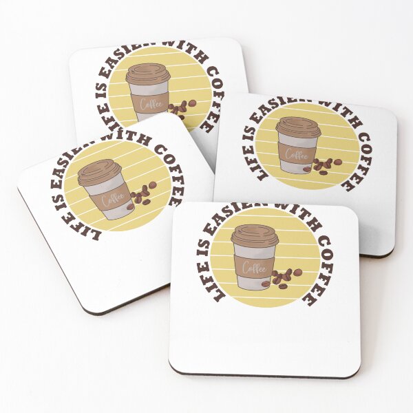 Item preview, Life is easier with coffee T-Shirt and other product. designed and sold by SunriseD.