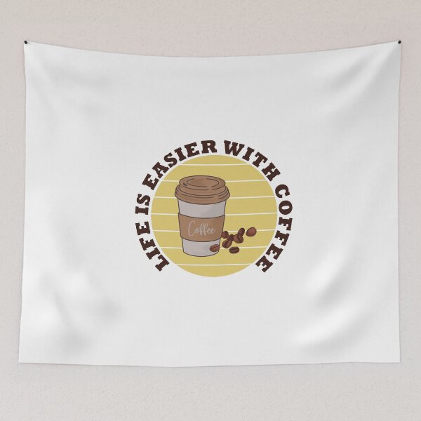Item preview, Life is easier with coffee T-Shirt and other product. designed and sold by SunriseD.