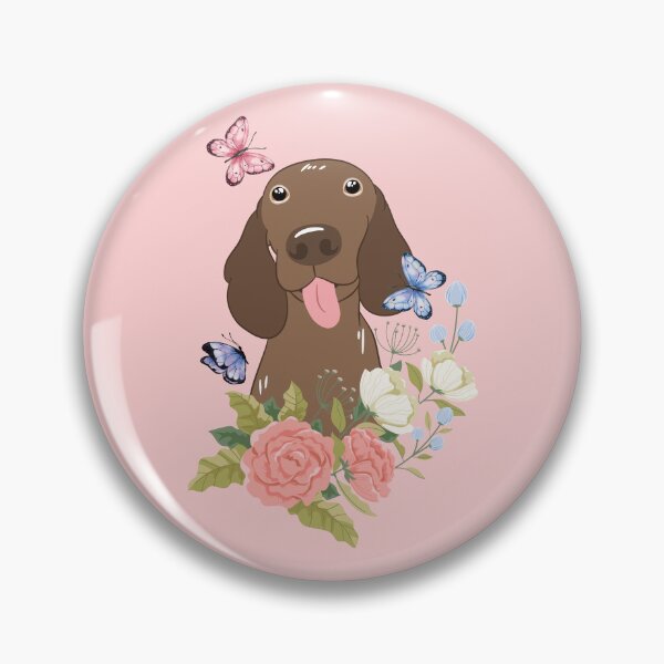 Item preview, Cute Vizsla and Flowers 2 designed and sold by Lulupainting.
