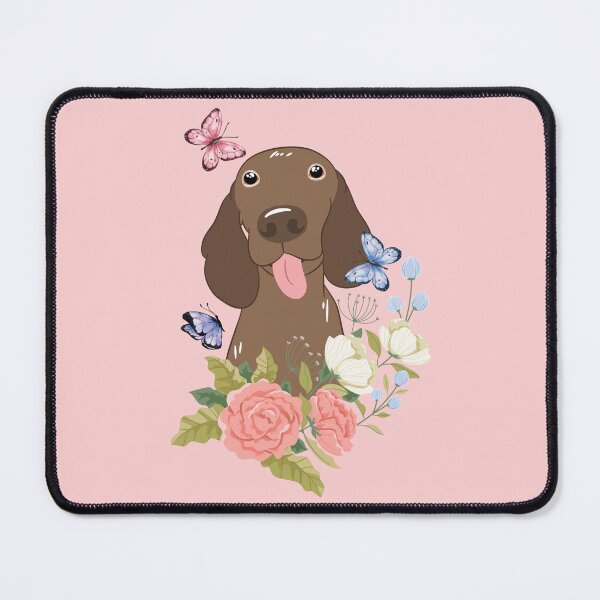 Item preview, Cute Vizsla and Flowers 2 designed and sold by Lulupainting.