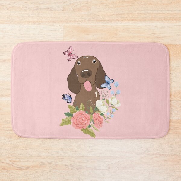 Item preview, Cute Vizsla and Flowers 2 designed and sold by Lulupainting.