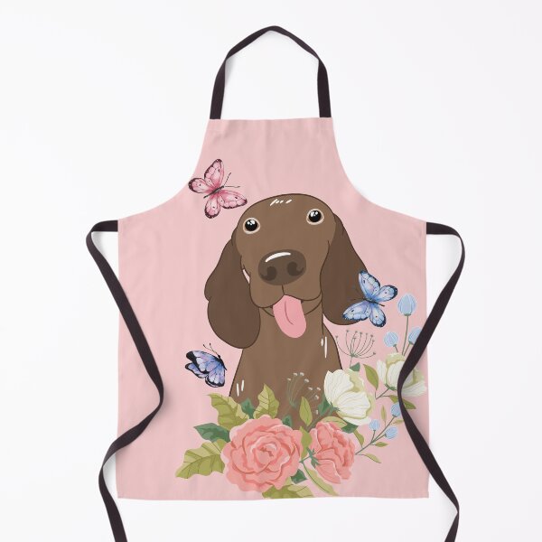 Item preview, Cute Vizsla and Flowers 2 designed and sold by Lulupainting.