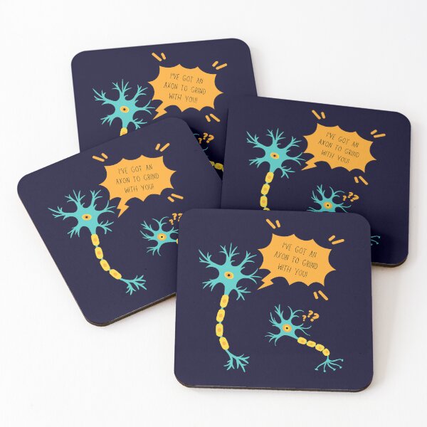 Item preview, An Axon to Grind Neuron Neuroscience Puns Funny Science Jokes  designed and sold by CherieTree.