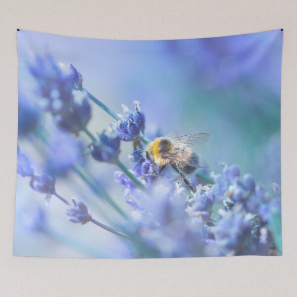 Item preview, Beautiful little bee enjoying the flowers designed and sold by CyaniRose.