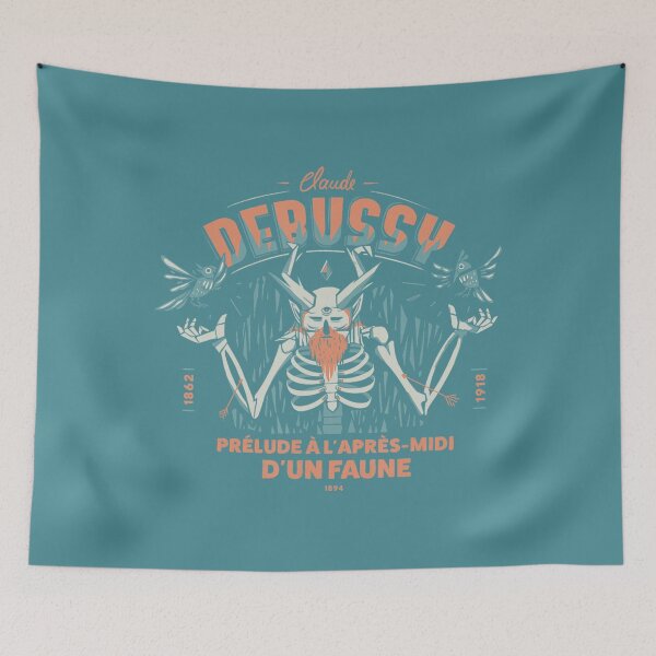 Item preview, Classic Music Claude Debussy Prã©Lude Faun Skeleton designed and sold by ZinEio.