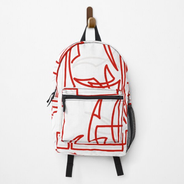 Item preview, Red Over White Square Pinstripe Design designed and sold by Goose Motors.