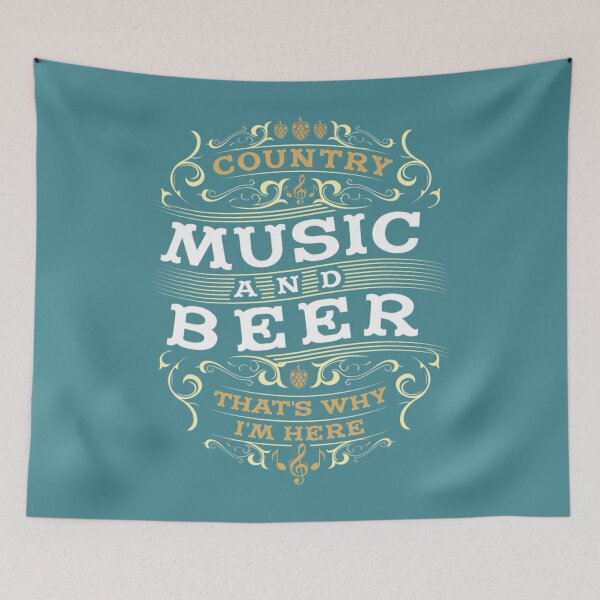 Item preview, Country Music And Beer Thats Why I'm Here designed and sold by ZinEio.