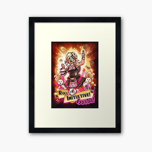 Roll for Initiative Suckas! Framed Art Print