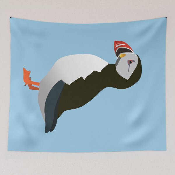 Item preview, A vector illustration of a puffin designed and sold by Bwiselizzy.