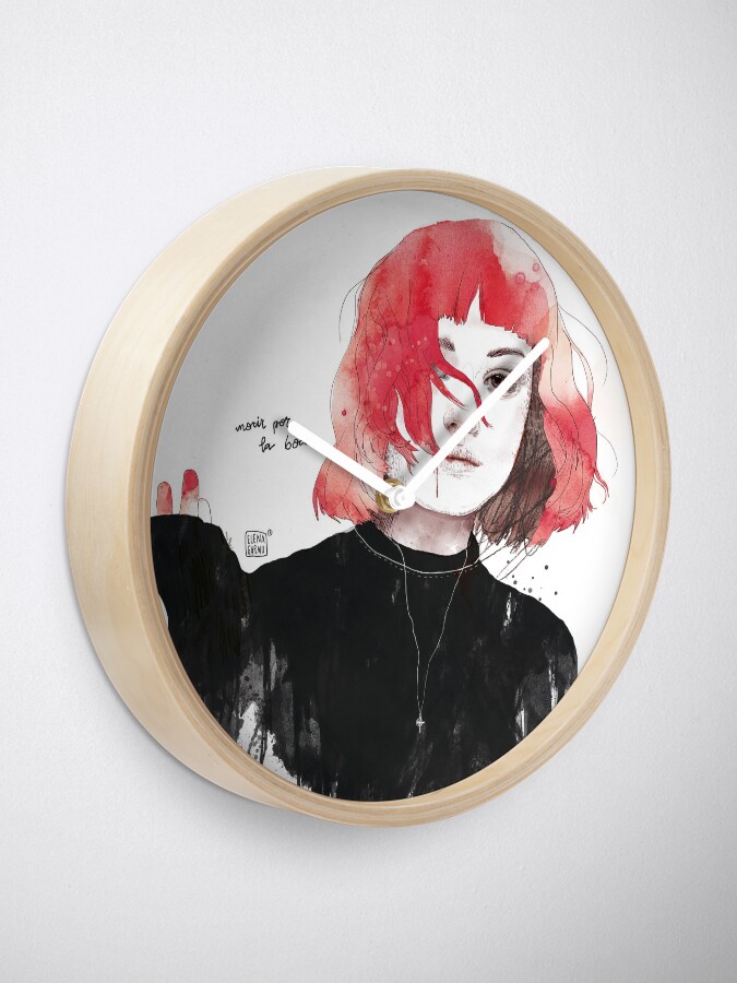 Alternate view of DIE BY THE MOUTH Clock