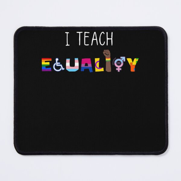 Item preview, I Teach Equality LGBT Pride Rainbow Flag Human Gay Lesbian designed and sold by LikesConnie.